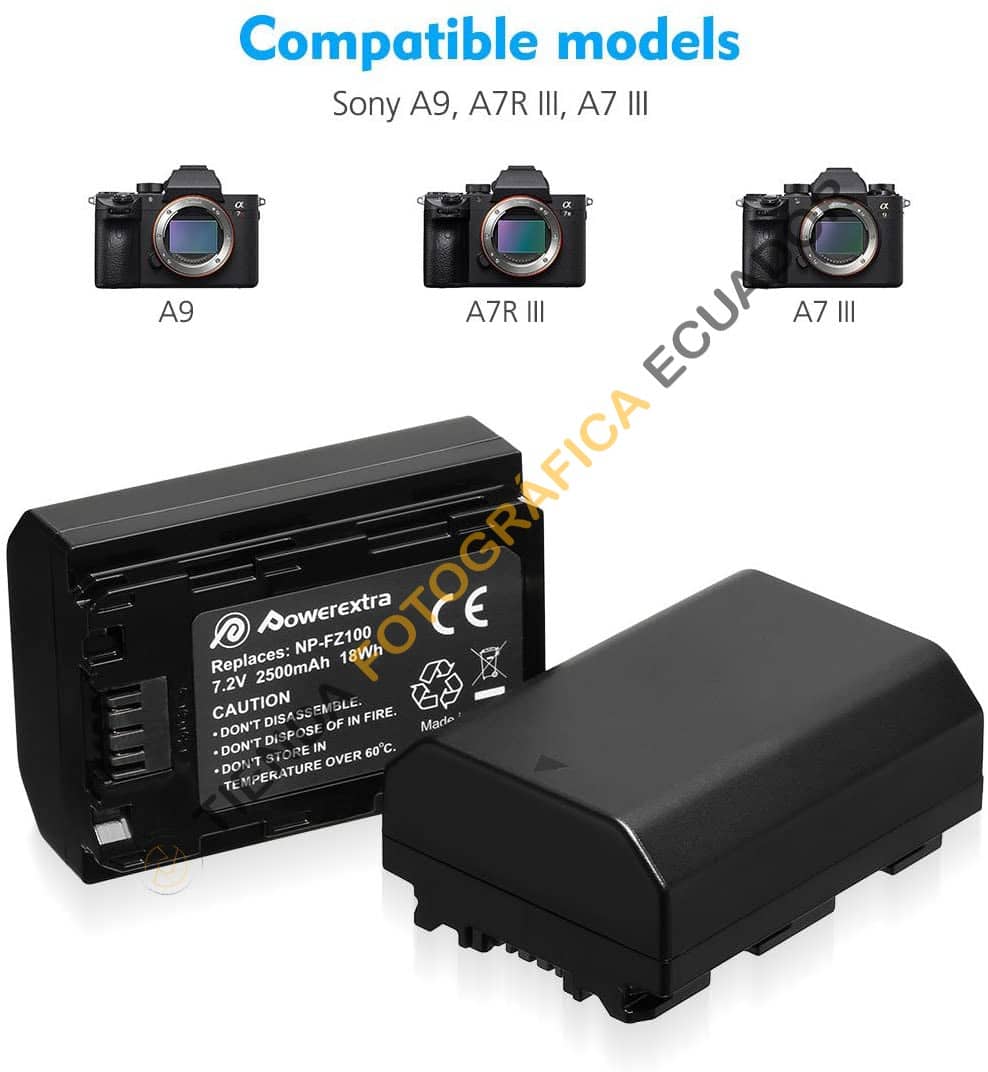 Kit de baterias Sony NP-FZ100 – Tienda Fotográfica Ecuador