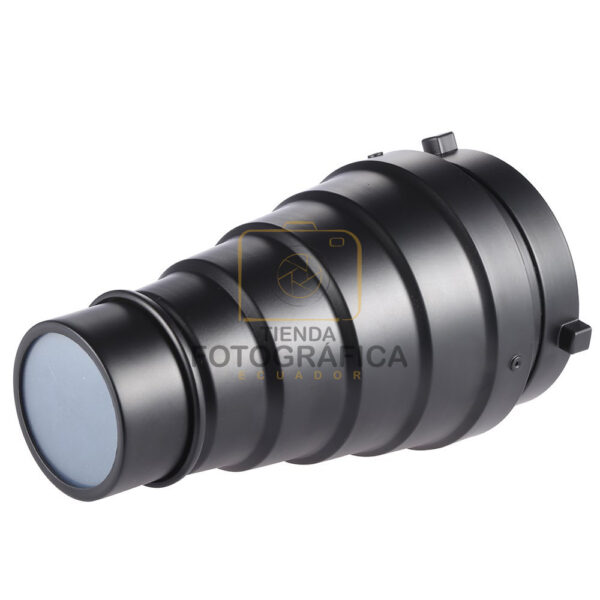 Snoot / cono de luz Profesional con grid y 5 geles incluidos - Imagen 4