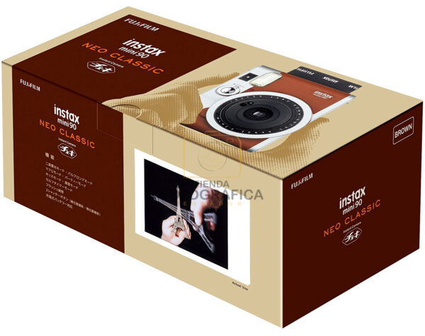 Estuche de cuero café para cámara instantánea Fujifilm Instax Mini - Imagen 4