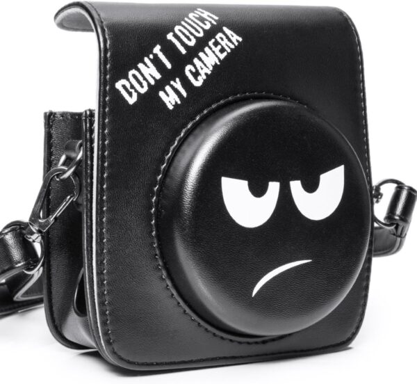 Estuche de cuero negro para cámara instantánea Fujifilm Instax Mini - Imagen 2